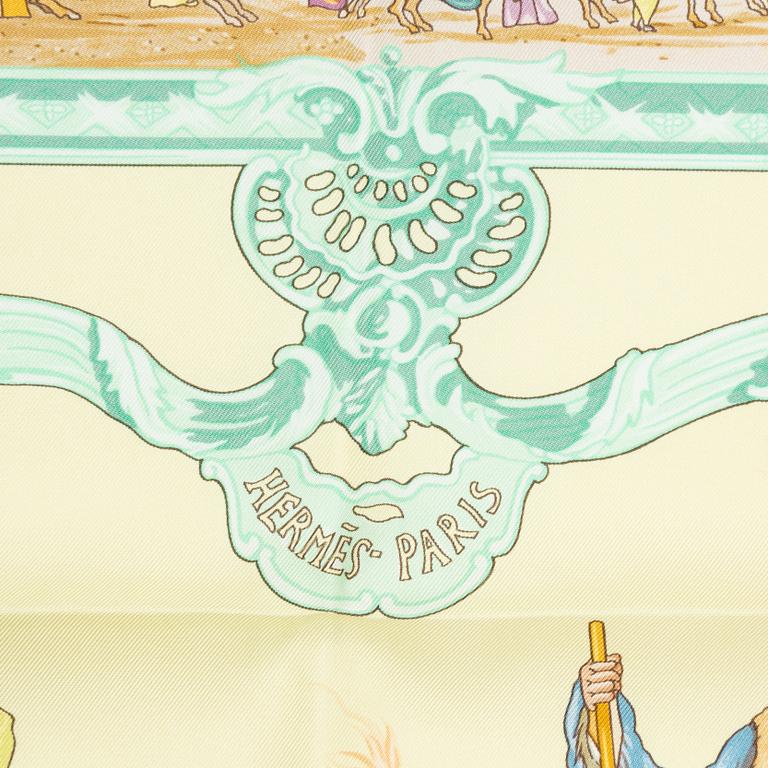 Hermès, scarf 'Turqueries en l'Honneur de Mr de T 1748'.