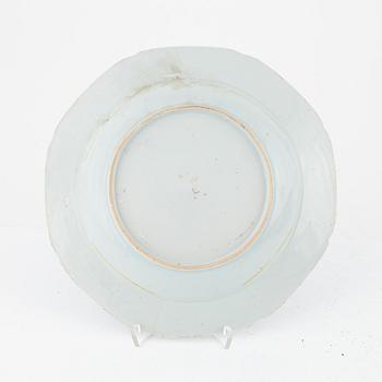 Nine porcelain pieces, China, Qing dynasty, 18th-19th century.