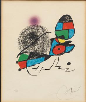 Joan Miró, "Carte d'invation à l'ouverture de la Fundació Joan Miró Barcelone".