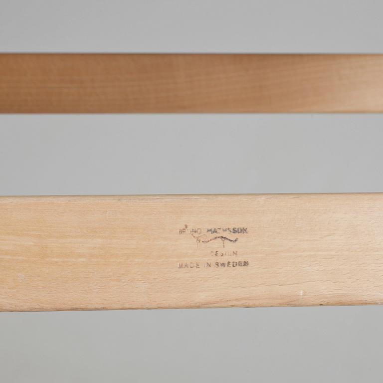KARMSTOLAR, ett par, "Eva", Bruno Mathsson, Firma Karl Mathsson Värnamo, 1970.