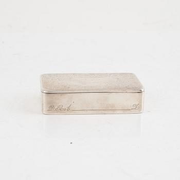 A Swedish Silver Snuff Box, 1846.