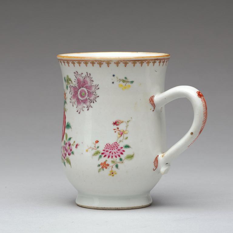 A famille rose jug, Qing dynasty, Qianlong (1736-95).