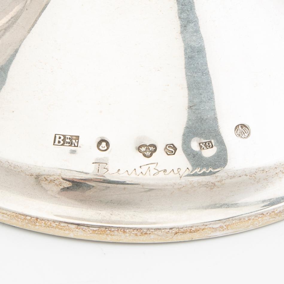 Bertil Berggren Askenström, ljusstakar ett par silver Stockholm 1972.