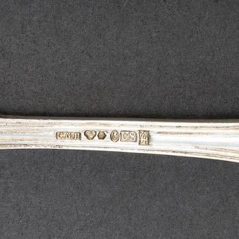 12+12 psc silver cutlery model 'Adlerstråhle', A Lundström Lund and CG Hallberg Stockholm 1936-50.
