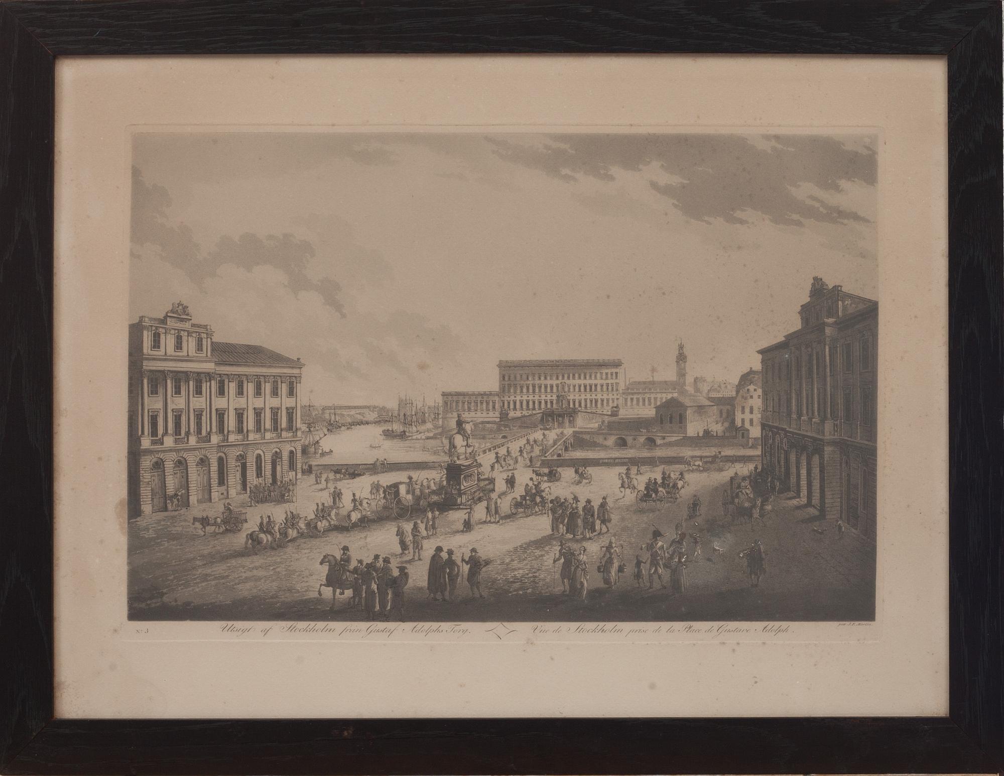 JOHAN FREDRIK MARTIN, kopparstick. 1800-tal.