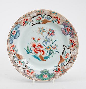 TALLRIK, porslin, Qianlong (1736-1795), Kina.