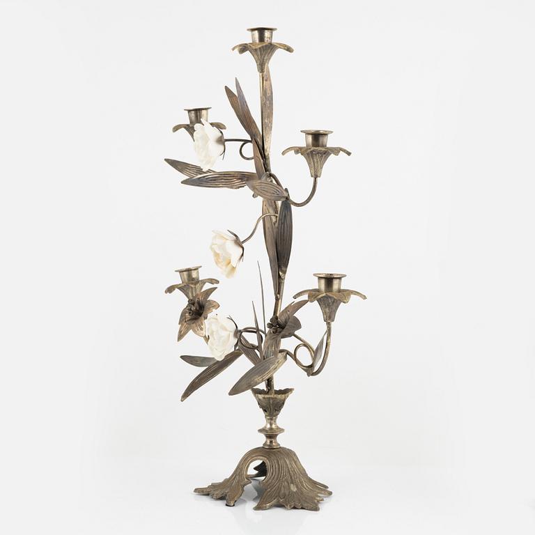 A pair candelabras + one, France, first half of the 20th century.