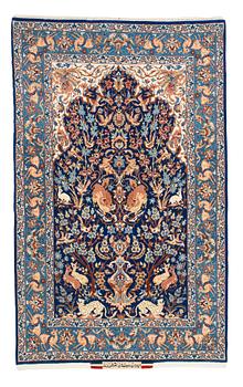 1209. OLD ESFAHAN FIGURAL. 172 x 105 cm.
