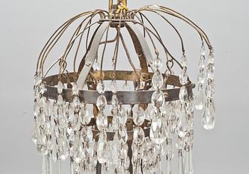 LJUSKRONA, Karl Johanstil, 1800-1900-tal. Höjd 83 cm.