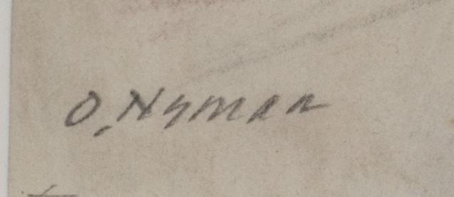 OLLE NYMAN, blandteknik, signerad.