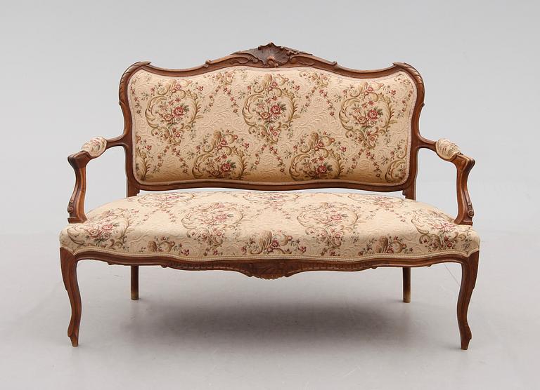 SOFFA, Frankrike, rokokostil, 1800-talets andra hälft.