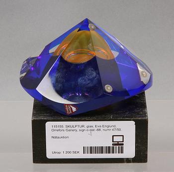 SKULPTUR, glas, Eva Englund, Orrefors Gallery, sign o dat -88, numr 47/50.