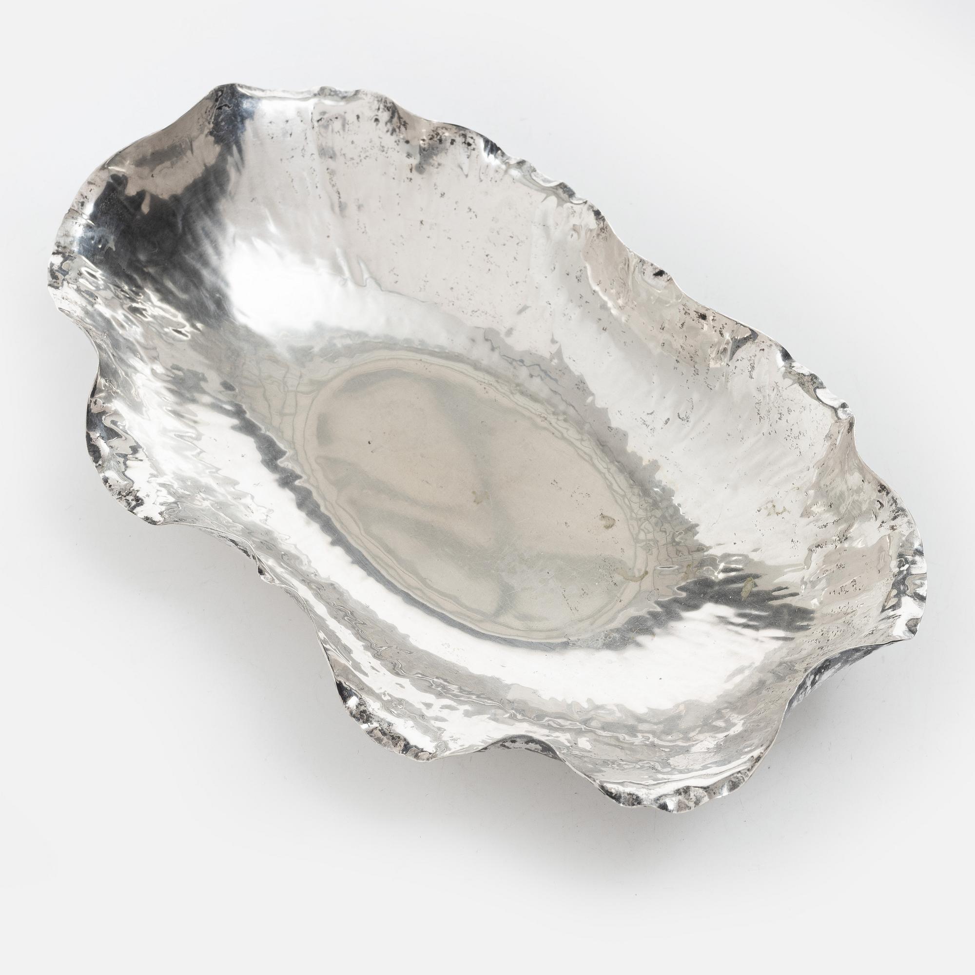 Bowl, silver, Italy, mid-20th century.