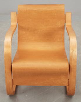 An Alvar Aalto model nr 31 birch armchair, executed on license by Aalto Design Hedemora Sweden 1945-54.