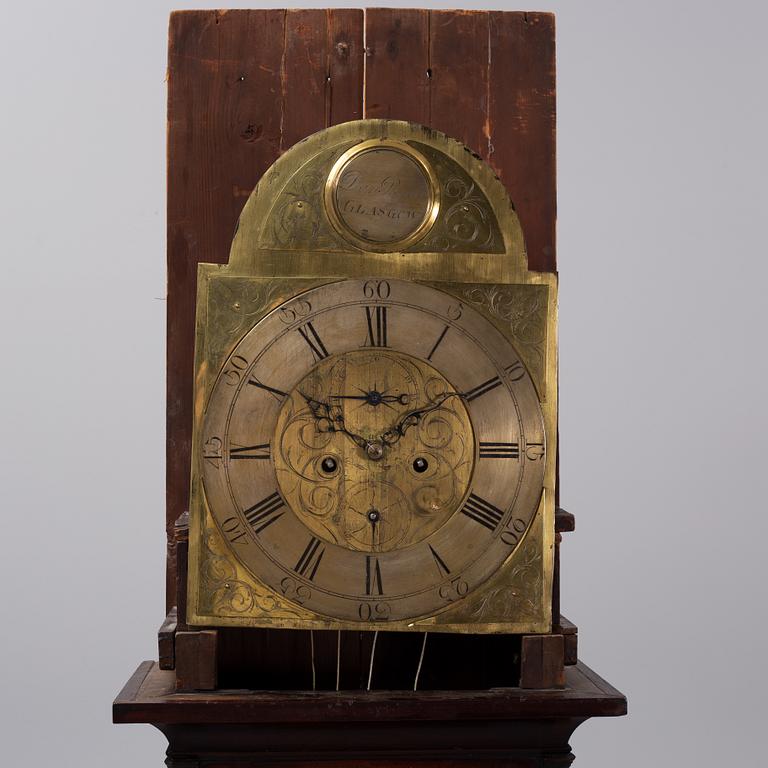 Longcase clock, Scotland, signed Dan Brown Glasgow. 19th century.