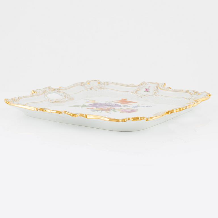 A Rococo style Porcelain Tray, Meissen, Germany, 1943-1945.