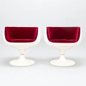 EERO AARNIO, a set of four 'Cognac' chairs by Artekno for Asko Oy.