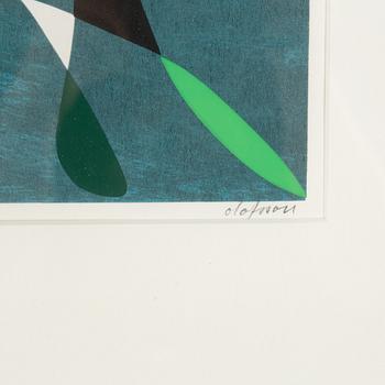 PIERRE OLOFSSON, A litograph in colours, signed,  edition 54/200.