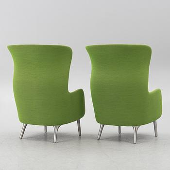 Jaime Hayon, fåtöljer, ett par, "Ro JH1", Republic of Fritz Hansen, 2016.
