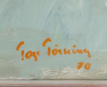 Tage Törning, oil on canvas, signed and dated -70.