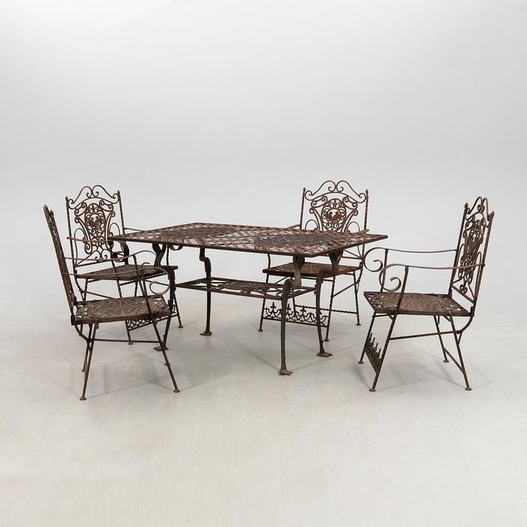 Garden Set, 7 Pieces, 20th Century.