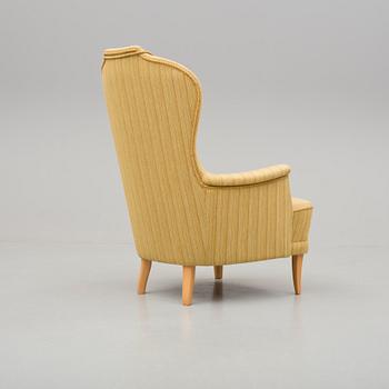 FÅTÖLJ, "Farmor", Carl Malmsten, O H Sjögren, Tranås 1984.