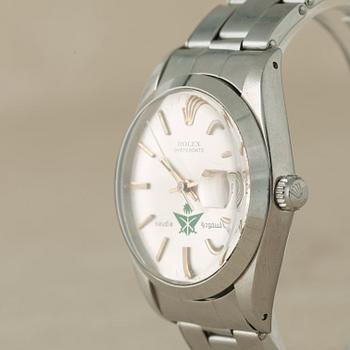 ROLEX, Oysterdate, "Saudia Air Line", armbandsur, 34 mm,