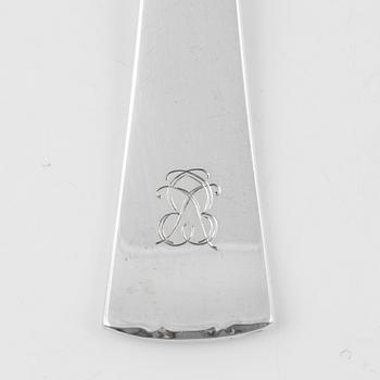 A Swedish silver cutlery set, model 'Diana', 36 pieces, marks of CG Hallberg and GAB, Stockholm 1950s and 60s.