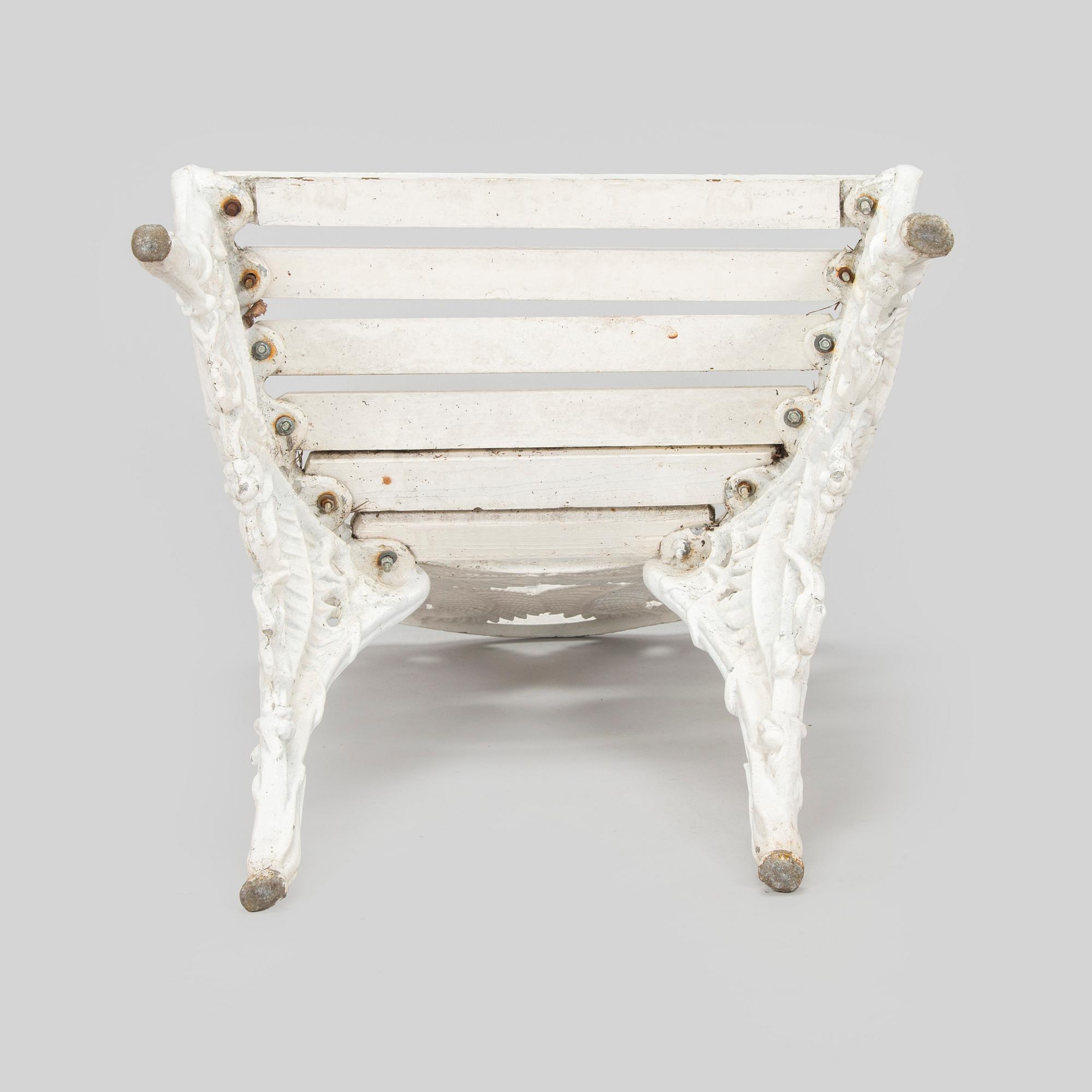 Trädgårdsstol, "Ormbunke", Melins Anderstorp, 1900-talets andra hälft.