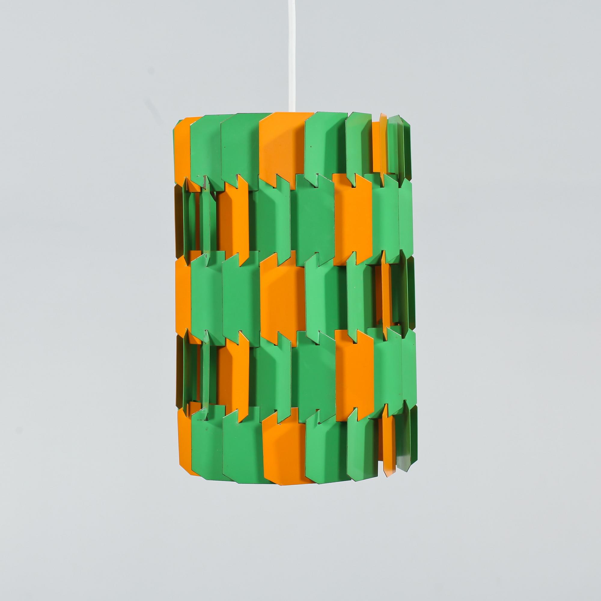 TAKLAMPA, "Facet Pop Lamp", Louis Weisdorf, Lyfa, Danmark, formgiven 1963.