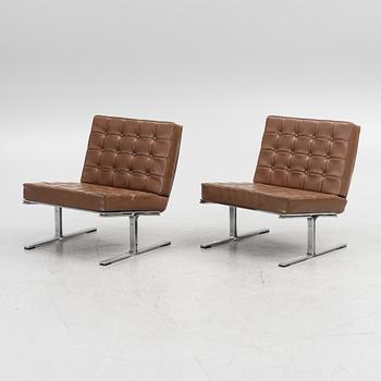 Karl Erik Ekselius, armchairs, a pair, "F60", for JOC möbler, Vetlanda, 1970s.