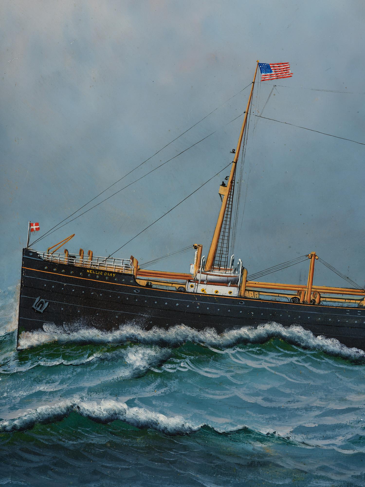 Antonio Jacobsen, "S/S Hellig Olav" DFDs.