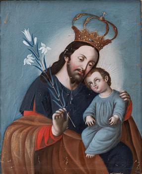 South American school, 18th century, San José Padre.