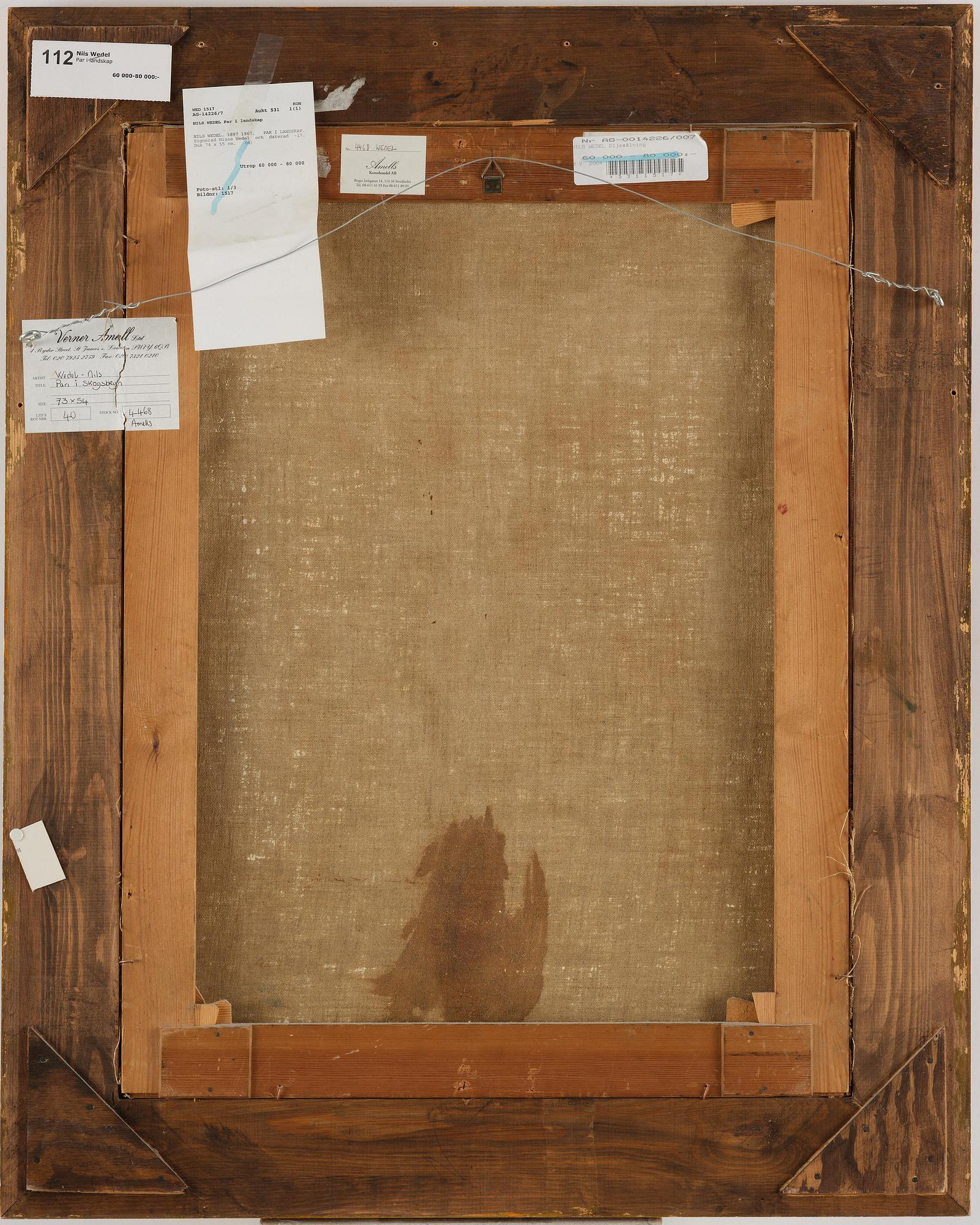 Nils Wedel, Pair in Landscape.