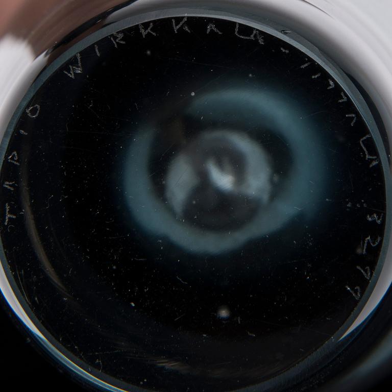 VAS, glas, "Fiskblåsa" signerad Tapio Wirkkala Iittala 3299.