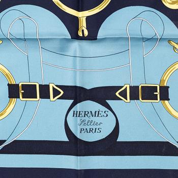 Hermès, an 'Eperon d'Or' silk scarf.