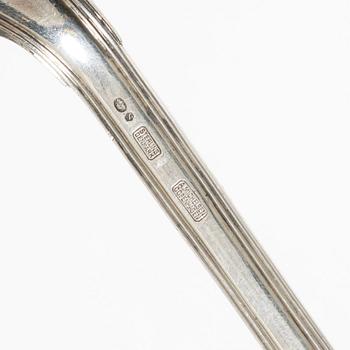 Ole Hagen, serving utensils, a pair, sterling silver, "Rosenborg", A Michelsen, Copenhagen circa 1960.