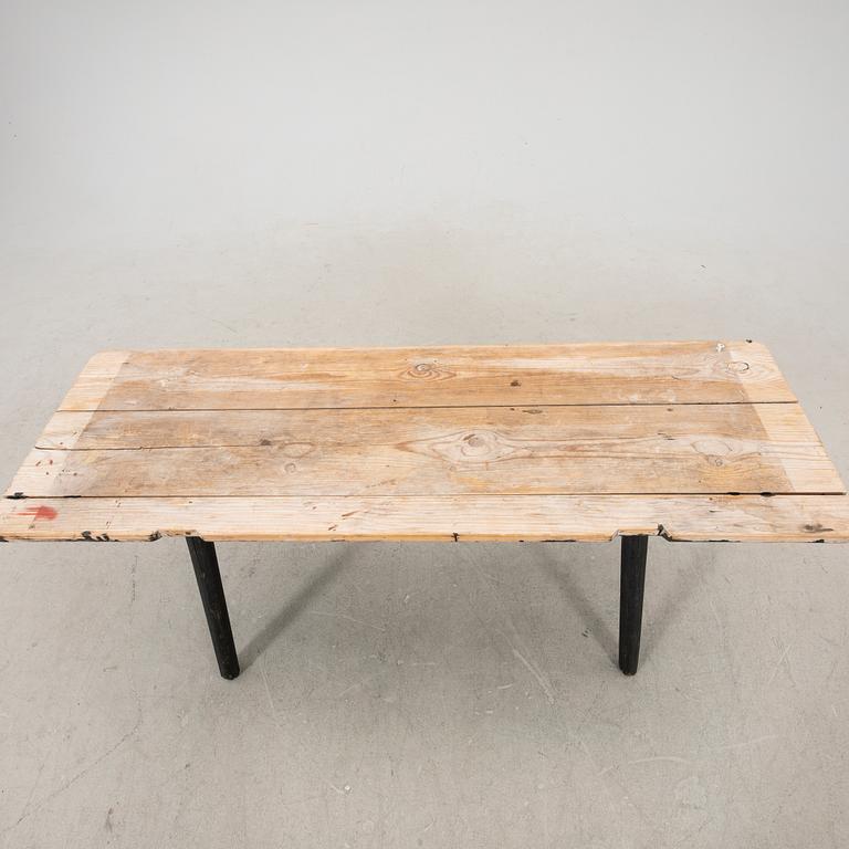 A wooden late 19th century bench/sideboard.