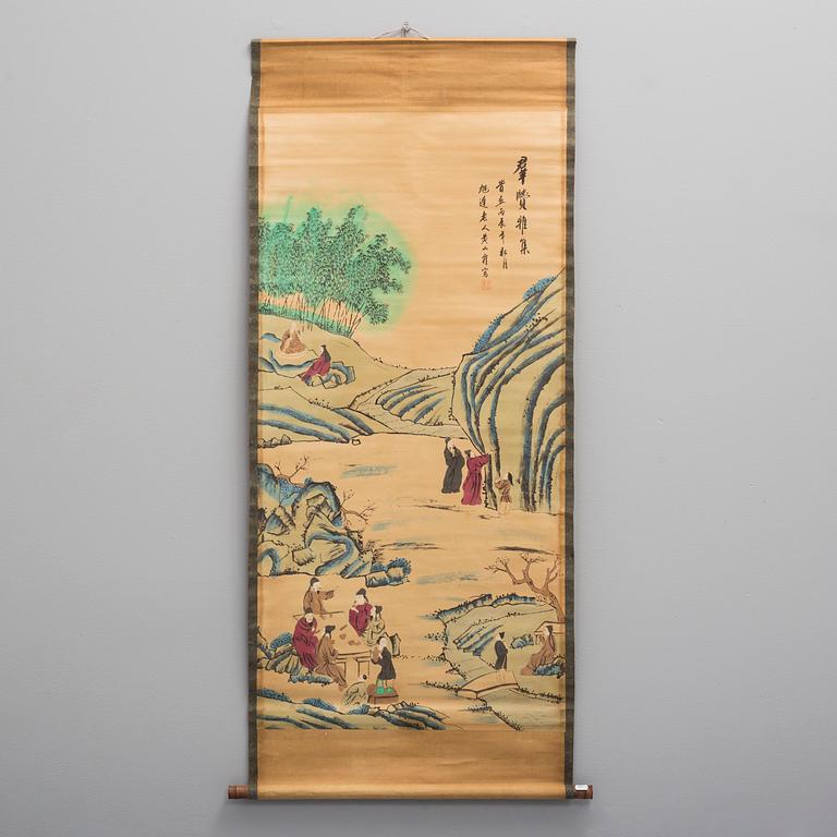 A Chinese 20th century hanging scroll.