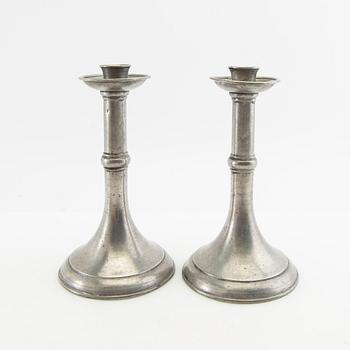 Candelabra 3 pairs late 19th century/around 1900 tin.