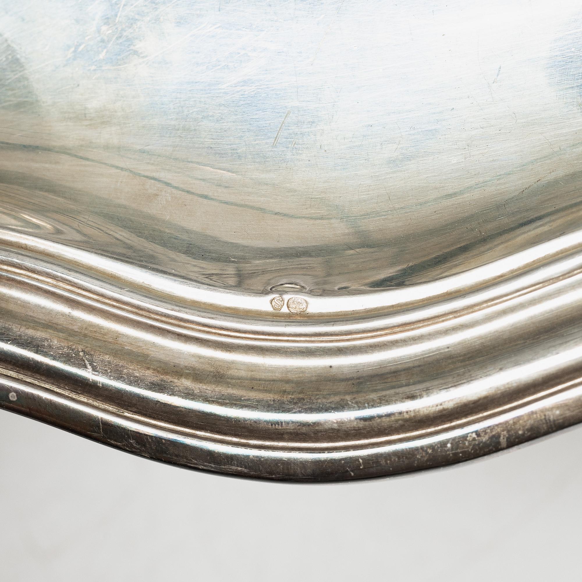 Fat, silver, Swedish import mark, 20th century.