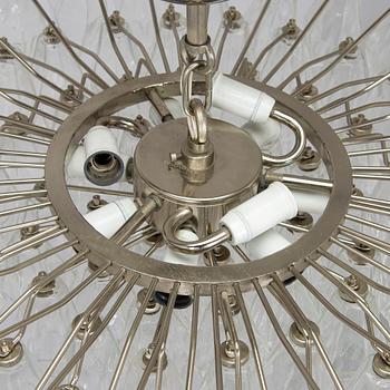 Carlo Scarpa, A1960s 'Polyhedra' chandelier for Venini Murano Italy.