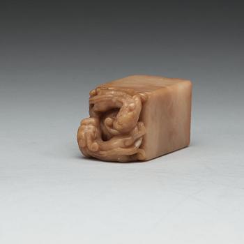 A Chinese stone seal.