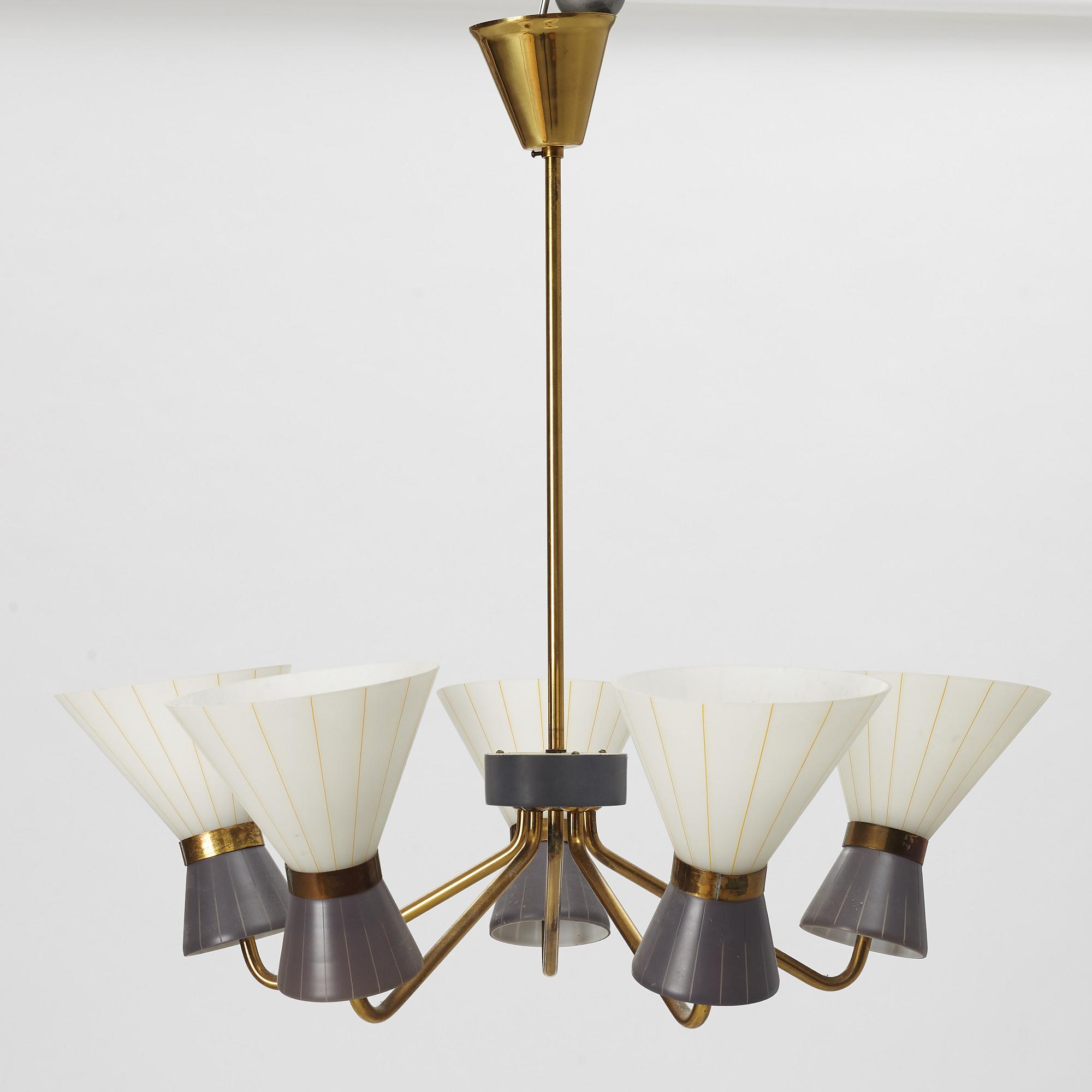 Taklampa, 1900-talets mitt.