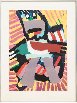 Karel Appel, lithograph signed and numbered 92/195.