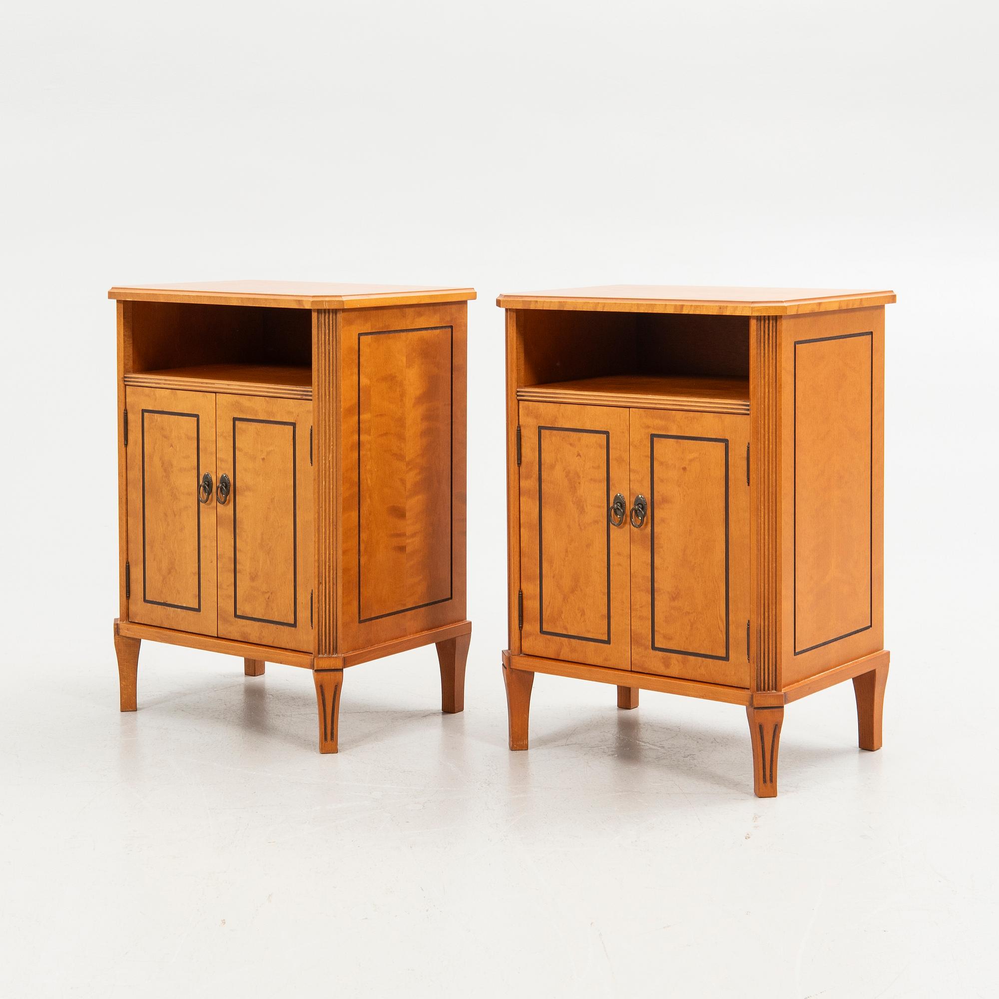 Bedside tables, a pair, Josefssons Möbler, Nybro, 20th/21st century.