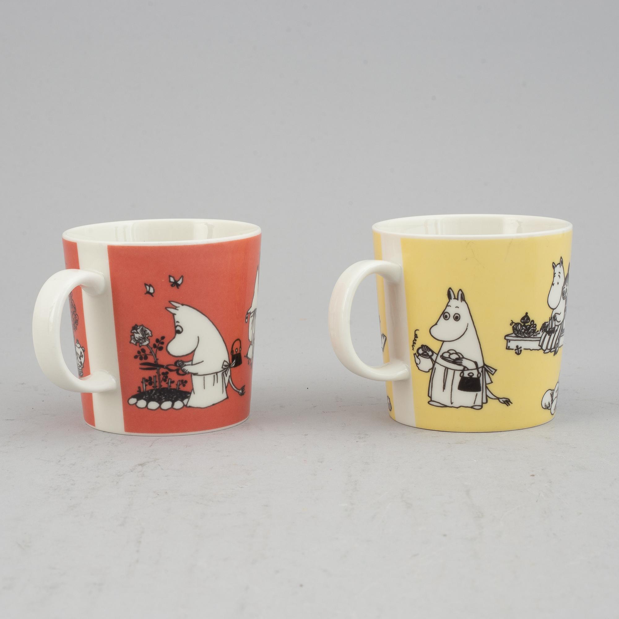 Muminmuggar, 2 st, porslin, Moomin Characters/Bulls, Arabia, Finland.