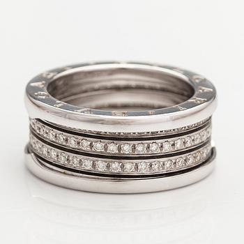 Bulgari, B.zero1, An 18K white gold ring with diamonds ca. 1.00 ct in total. Marked Bulgari, Made in Italy, 59.