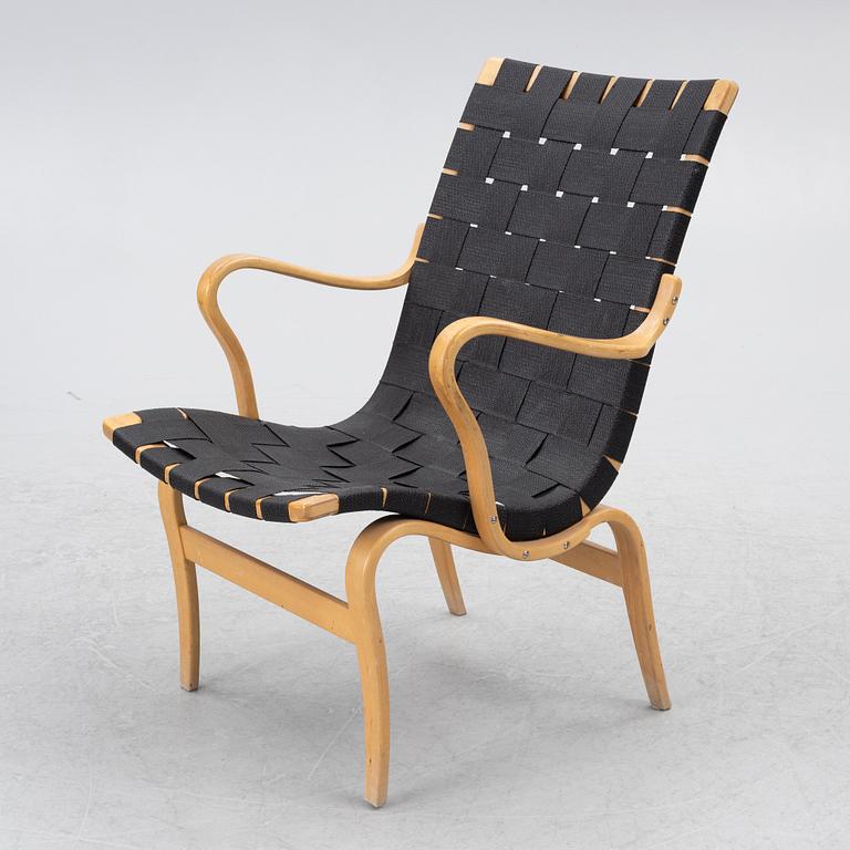 Bruno Mathsson, an armchair, "Eva", Firma Karl Mathsson, Värnamo, 1973.