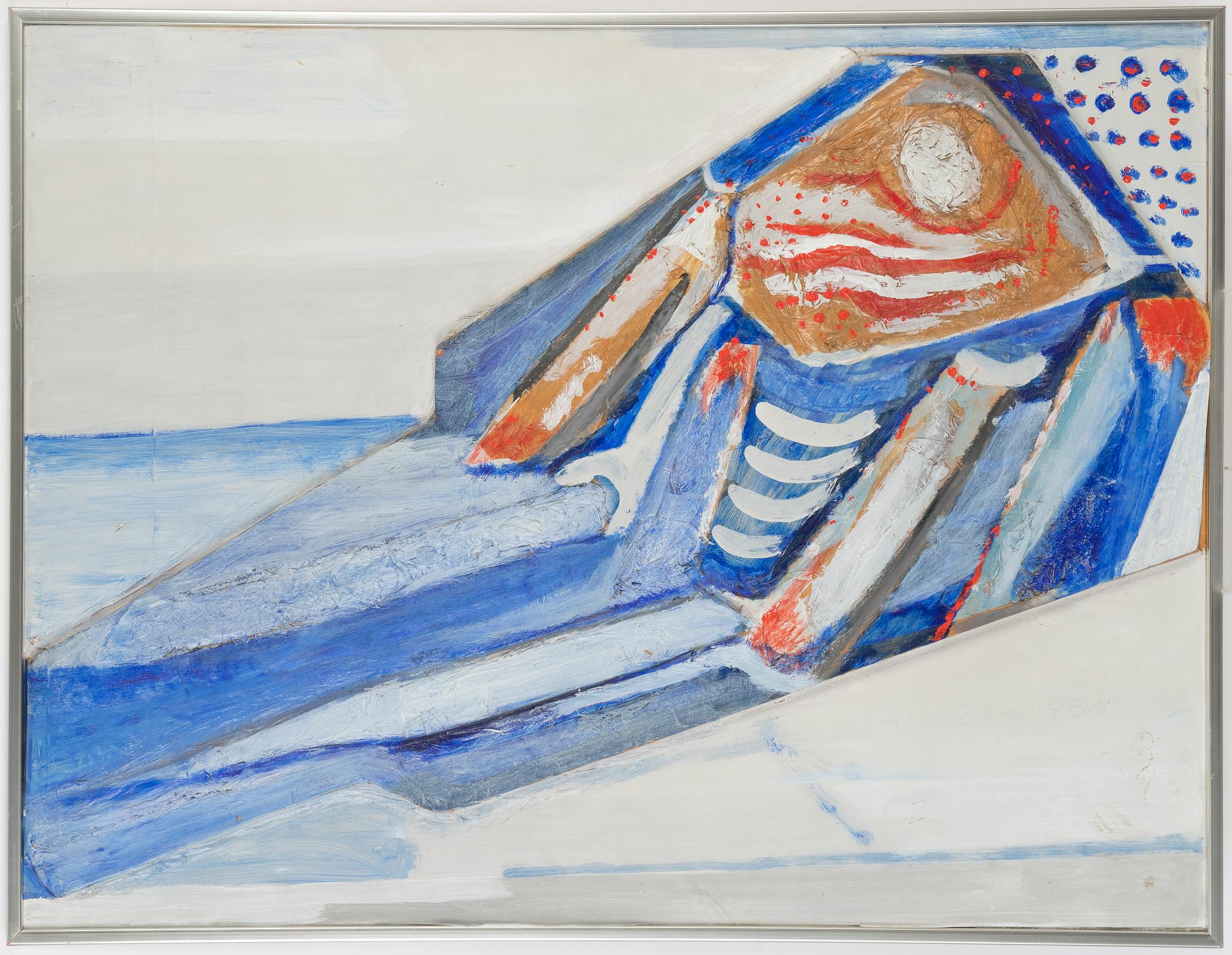 Karl-Erik Häggblad, blandteknik på papper/duk, signerad.